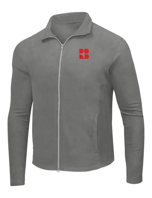 Medium Grey Microfleece Jacket w/RB Logo