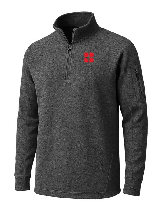 Graphite Heather Tech Fleece 1/4 Zip Pullover w/RB Logo
