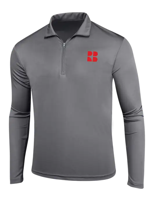 Medium Grey PosiCharge Competitor 1/4 Zip Pullover w/RB Logo