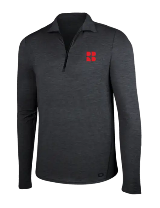 OGIO Blacktop Heather Endurance Force 1/4 Zip w/RB Logo