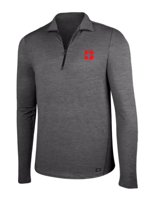 OGIO Gear Grey Heather Endurance Force 1/4 Zip w/RB Logo