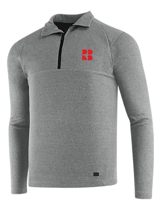 OGIO Petrol Grey Heather Transition 1/4 Zip Pullover w/RB Logo