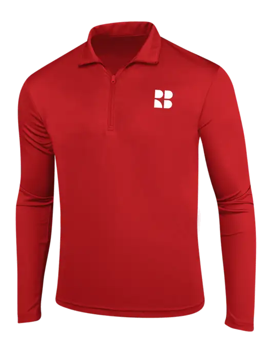 Red PosiCharge Competitor 1/4 Zip Pullover w/RB Logo