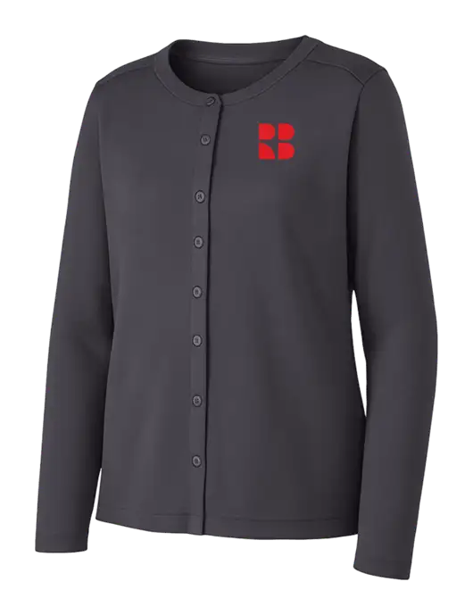 Grey Smoke Womens Concept Stretch Button-Front Cardigan Sweater w/RB Logo