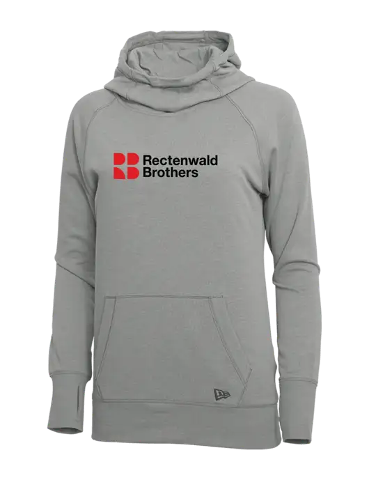 New Era Shadow Grey Heather Womens Tri-Blend Fleece Pullover Hoodie w/Rectenwald Brothers