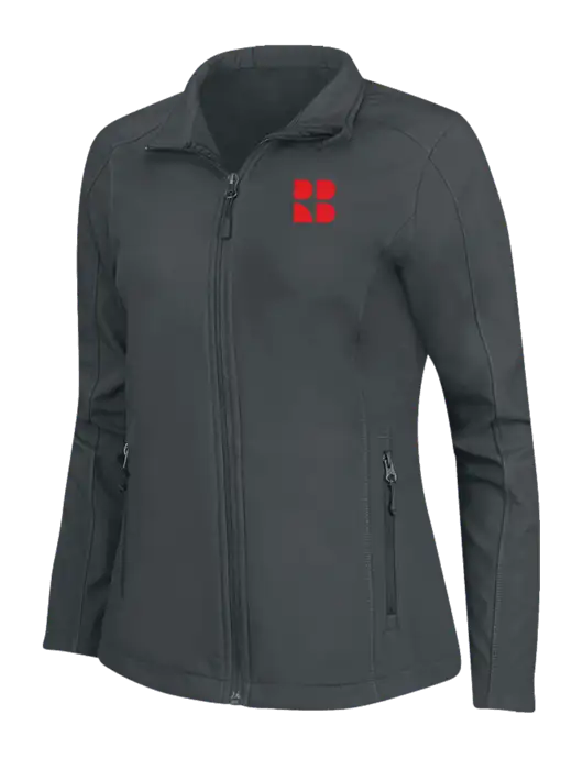 Charcoal Grey Womens Core Soft Shell Jacket w/RB Logo