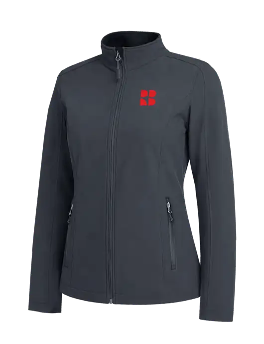 Charcoal Grey Womens Core Soft Shell Jacket w/RB Logo