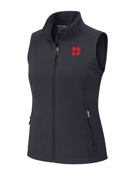 Charcoal Grey Womens Core Soft Shell Vest w/RB Logo