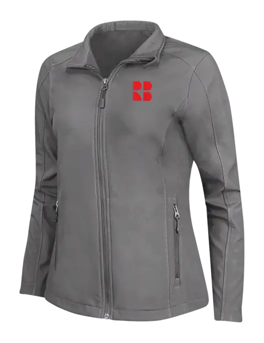 Medium Grey Womens Core Soft Shell Jacket w/RB Logo