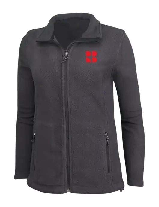 Womens Fleece Dark Grey Jacket w/RB Logo