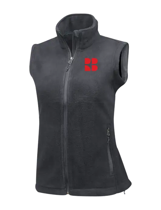 Medium Grey Womens Fleece Vest w/RB Logo