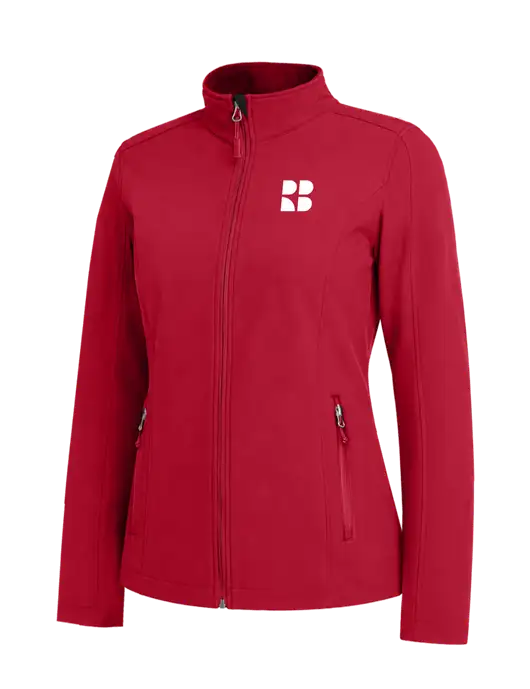 Red Womens Core Soft Shell Jacket w/RB Logo