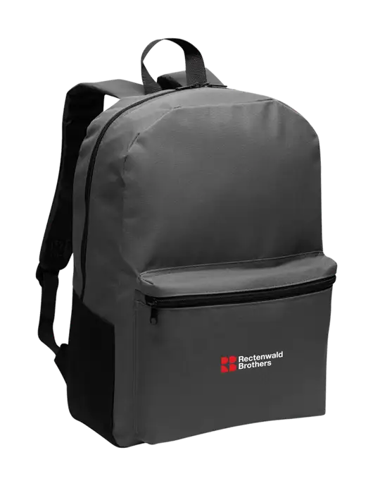 Casual Dark Charcoal Lightweight Laptop Backpack w/Rectenwald Brothers