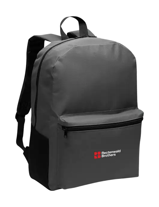 Casual Dark Charcoal Lightweight Laptop Backpack w/Rectenwald Brothers