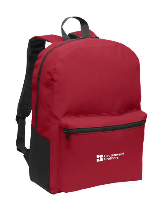 Casual Red Lightweight Laptop Backpack w/Rectenwald Brothers