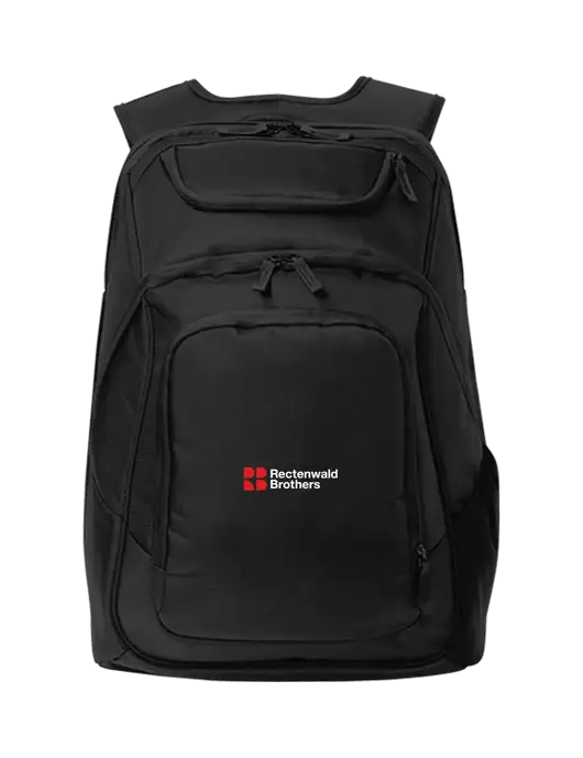 Executive Black Laptop Backpack w/Rectenwald Brothers