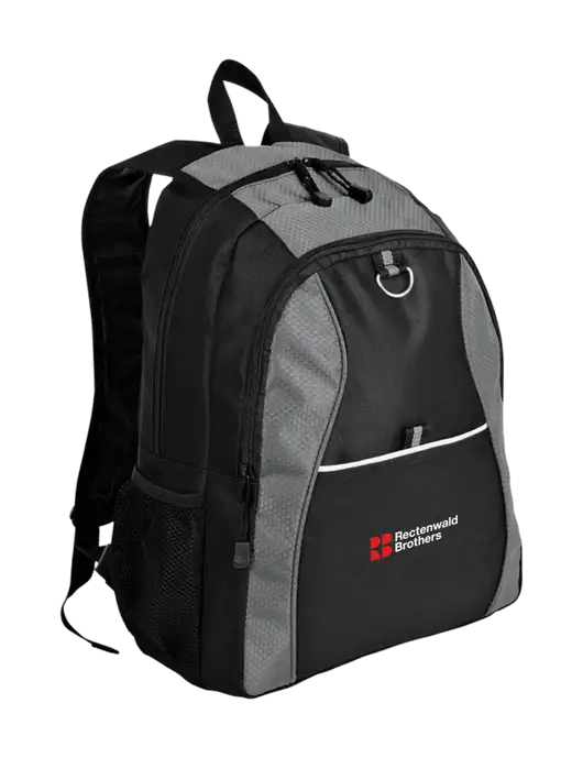Honeycomb Grey/Black Backpack w/Rectenwald Brothers