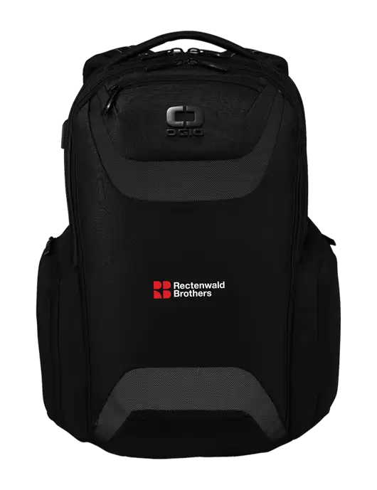 OGIO Black Charcoal Connected Pack w/Rectenwald Brothers