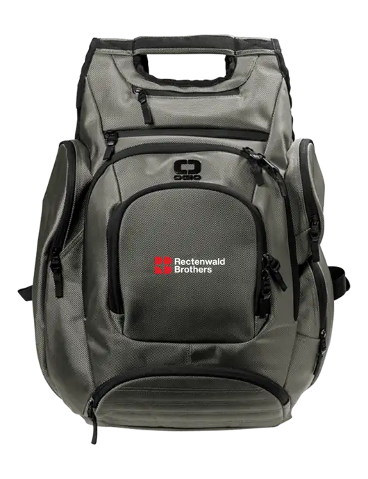 OGIO Medium Grey Metro Ballistic Laptop Backpack w/Rectenwald Brothers