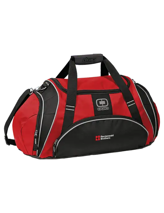 OGIO Red Crunch Duffel
 w/Rectenwald Brothers