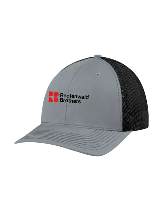 Richardson Adjustable Snapback Original 112 Trucker Cap Heather Grey w/Black Mesh w/Rectenwald Brothers