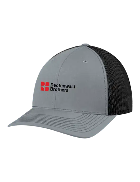 Richardson Adjustable Snapback Original 112 Trucker Cap Heather Grey w/Black Mesh w/Rectenwald Brothers
