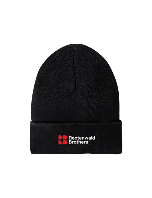 Recycled Black Beanie w/Rectenwald Brothers