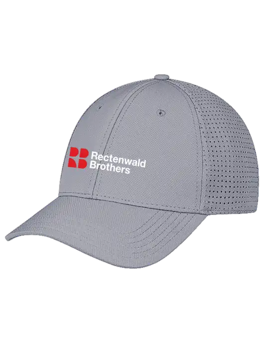 Grey Performance Stretchable Cap Hook & Loop w/Rectenwald Brothers