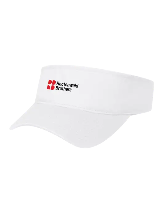White Cap Visor w/Rectenwald Brothers