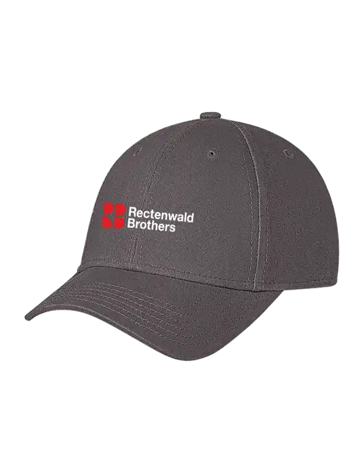Medium Dark Grey Structured Soft Snap Closure Hook & Loop Cap w/Rectenwald Brothers