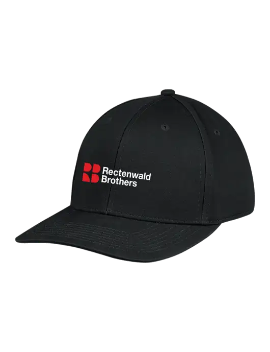 Premium Modern Structured Twill Black Snapback Cap w/Rectenwald Brothers