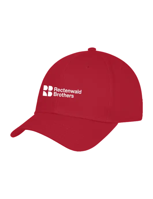 Red Structured Cap Hook & Loop w/Rectenwald Brothers
