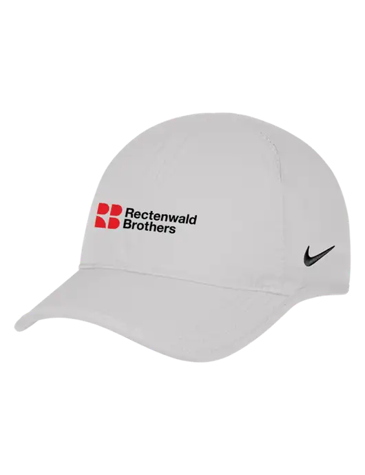 Nike White Featherlight Cap w/Rectenwald Brothers