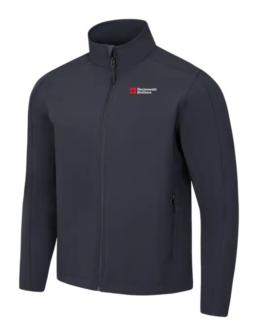 Charcoal Grey Core Soft Shell Jacket w/Rectenwald Brothers