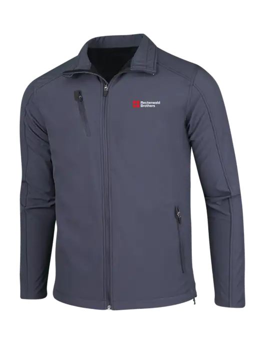 Dark Grey Welded Softshell Jacket w/Rectenwald Brothers