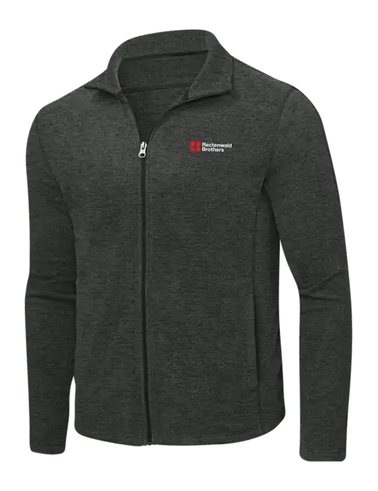 Charcoal Heather Microfleece Full-Zip Jacket w/Rectenwald Brothers