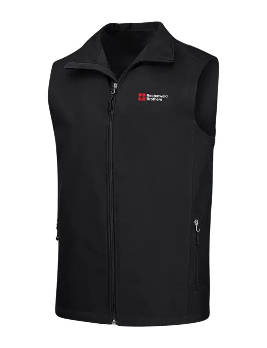 Black Core Soft Shell Vest w/Rectenwald Brothers