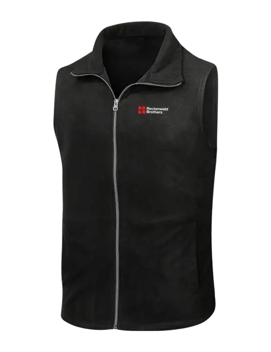 Black Microfleece Vest w/Rectenwald Brothers