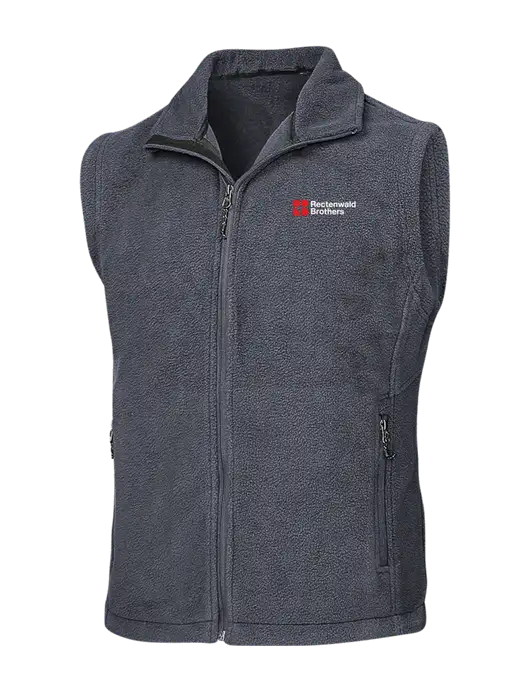 Dark Grey Fleece Vest w/Rectenwald Brothers
