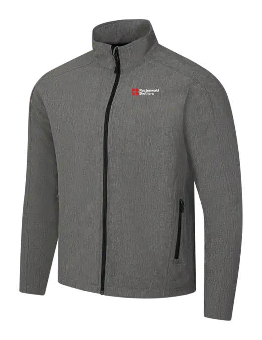 Medium Grey Heather Core Soft Shell Jacket w/Rectenwald Brothers