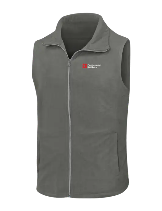 Medium Grey Microfleece Vest w/Rectenwald Brothers