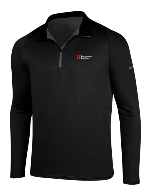 NIKE Black/Dark Grey Dry-Fit Stretch 1/2 Zip Cover-Up w/Rectenwald Brothers