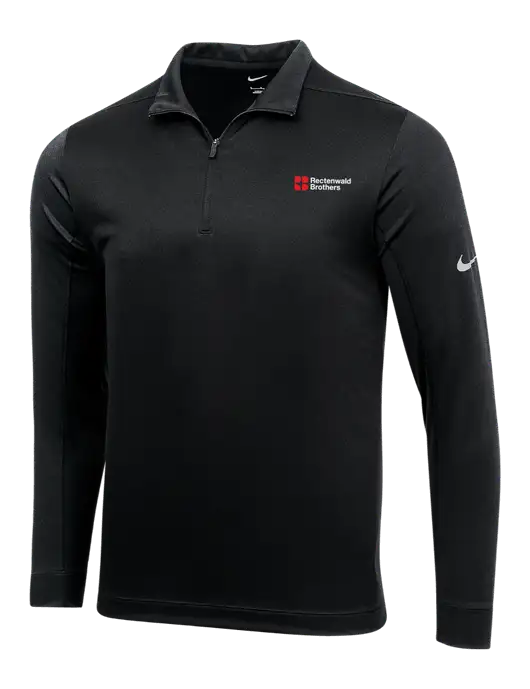 NIKE Black Dry 1/2 Zip Cover-Up w/Rectenwald Brothers