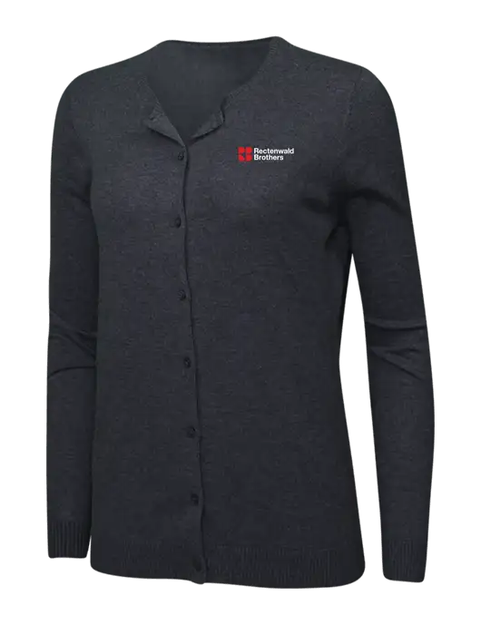 Charcoal Heather Womens Cardigan Sweater w/Rectenwald Brothers