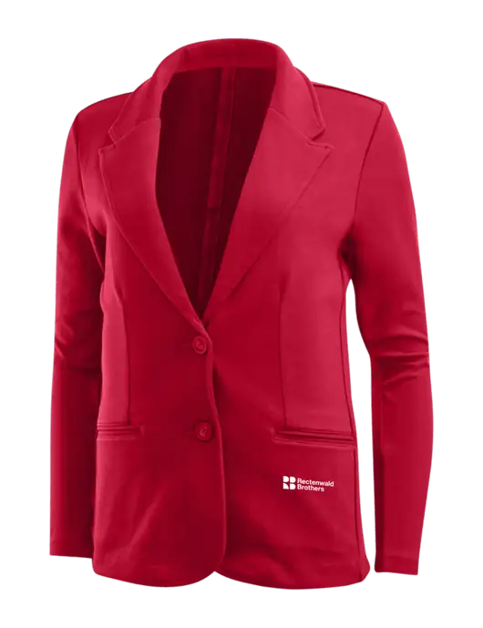 Rich Red Womens Knit Blazer w/Rectenwald Brothers