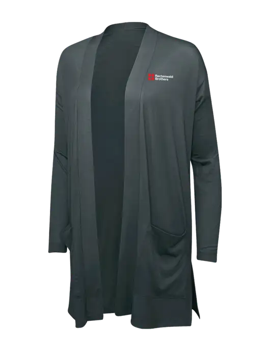 Smoke Grey Womens Concept Long Pocket Cardigan w/Rectenwald Brothers