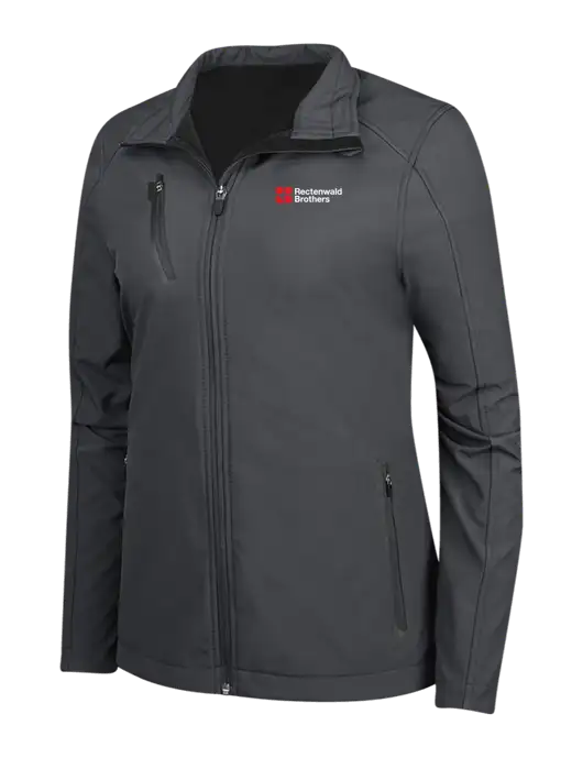 Dark Grey Womens Welded Softshell Jacket w/Rectenwald Brothers