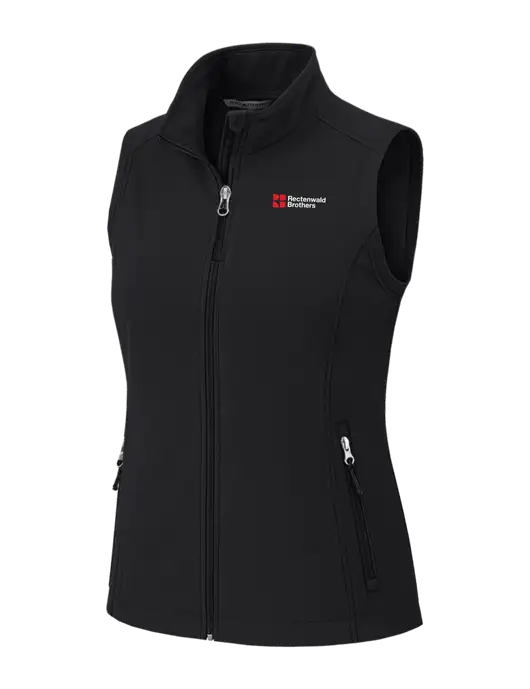 Black Womens Core Soft Shell Vest w/Rectenwald Brothers