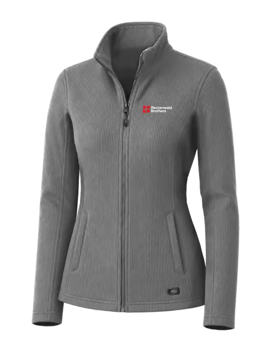 OGIO Medium Grey Womens Grit Fleece Jacket w/Rectenwald Brothers