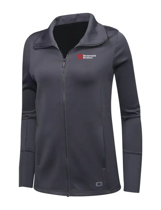OGIO Dark Grey Womens Endurance Modern Performance Full-Zip w/Rectenwald Brothers